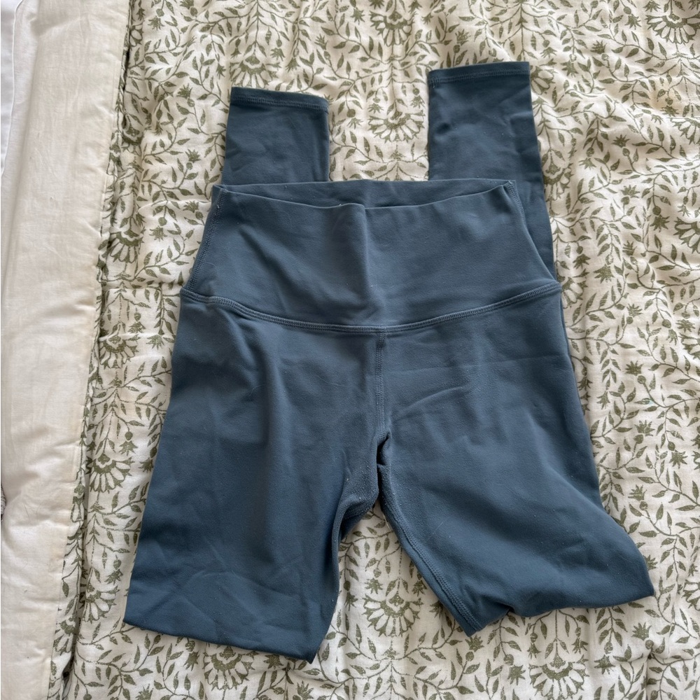 Alo High-Waisted Blue Leggings